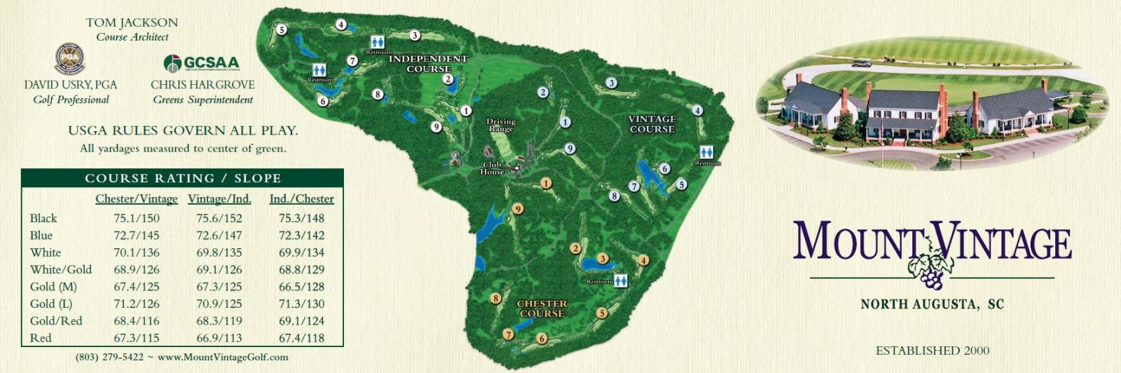 Course Overview Mount Vintage Golf Club Course Overview Mount Vintage Golf Club